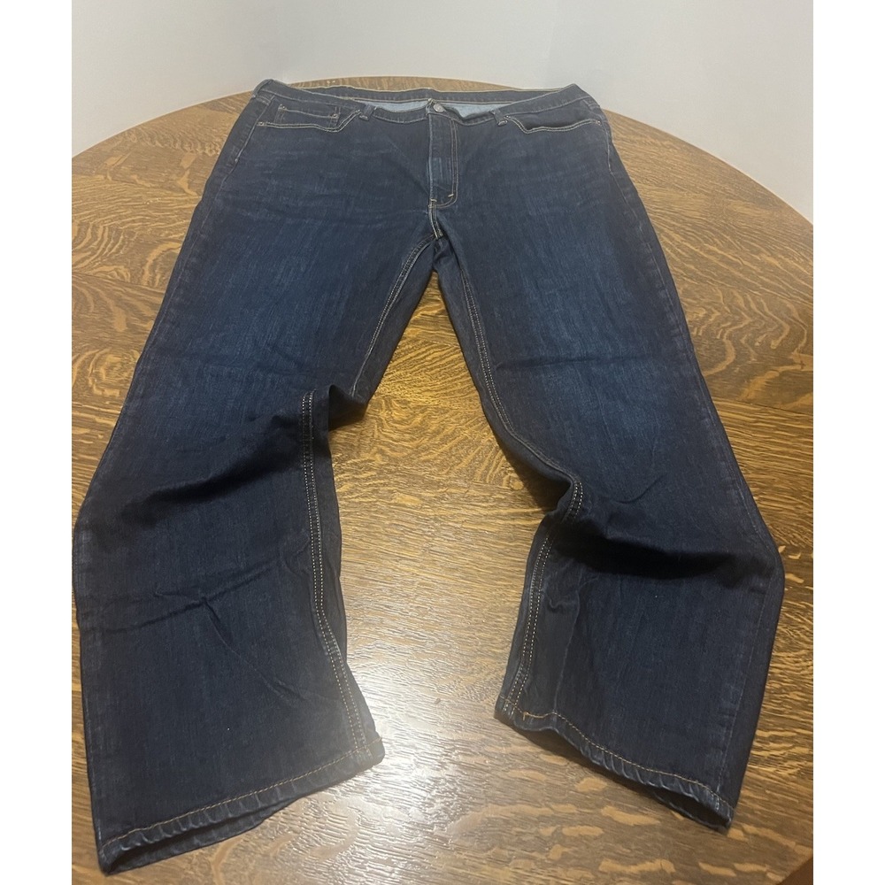 Levis 541 Jeans Mens 40x32 Blue Dark Wash Denim Athletic Fit Tapered